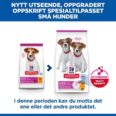 Hill's Science Plan Puppy <1 Small & Mini med kylling