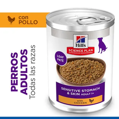 Hill's Science Plan Adult Dog Sensitive Stomach & Skin - Pollo (24 x 370 g )