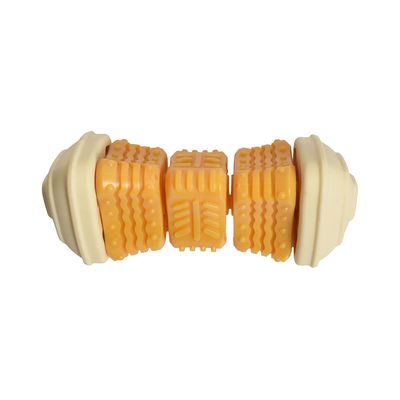 Bobby Hundespielzeug Onigiri L 14,5 x B 6,5 x H 6,5 cm, gelb