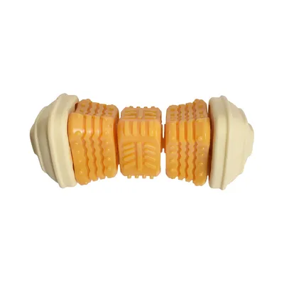 Bobby Hundespielzeug Onigiri - gelb:  L 14,5 x B 6,5 x H 6,5 cm Bobby Hundespielzeug Onigiri - gelb:  L 14,5 x B 6,5 x H 6,5 cm