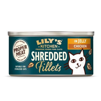 Lily's Kitchen Shredded Fillets dla kota, 24 x 70 g Kurczak