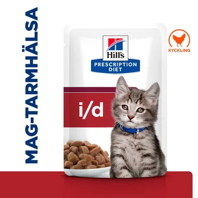 Hill's Prescription Diet i/d Digestive Care Kitten Chicken i sås - Ekonomipack: 24 x 85 g