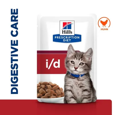 Hill's Prescription Diet i/d Digestive Care Kitten пиле в сос - 48 x 85 г