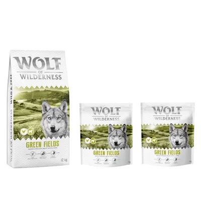 12 + 2 kg gratis! 14 kg Wolf of Wilderness - getreidefreie Rezeptur - Adult "Green Fields" Lamm 12 + 2 kg gratis! 14 kg Wolf of Wilderness - getreidefreie Rezeptur - Adult "Green Fields" Lamm