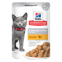 Hill's Science Plan Sterilised Kitten - Frango (12 x 85 g)