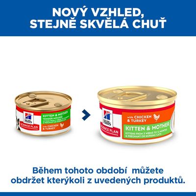 Hill's Science Plan Kitten & Mother Tender Mousse Chicken & Turkey