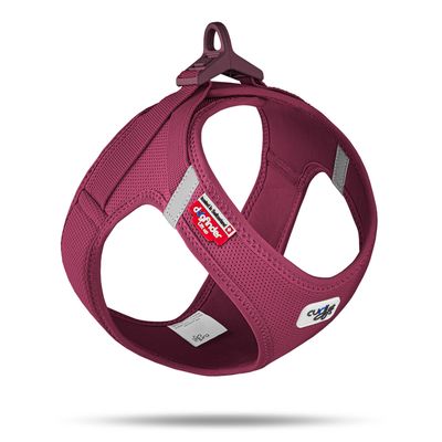 Curli Vest Geschirr Clasp Air-Mesh, rubin Größe M: Brustumfang 43,4 - 49 cm