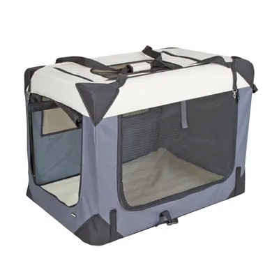 Transportín Kerbl Pet Journey, gris/beige - 81 x 58 x 58 cm (L x An x Al)