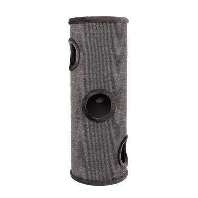 Lionto Tonneau griffoir en sisal pour chat, gris - H 100 x L 36 x l 36 cm