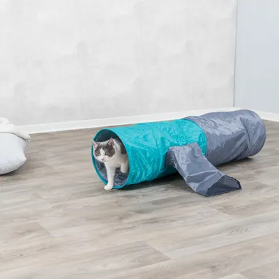 Trixie Tunnel bruissant avec 4 entrées pour chat Trixie Tunnel bruissant avec 4 entrées pour chat