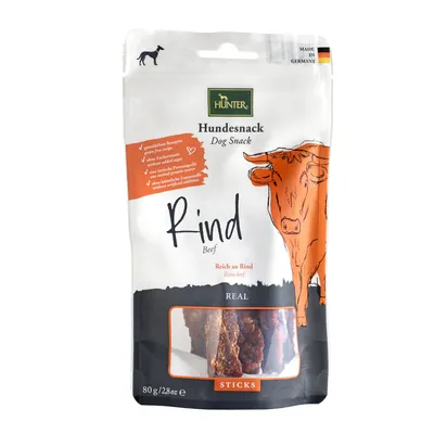 Snack HUNTER Real Sticks 80 g – bœuf Snack HUNTER Real Sticks 80 g – bœuf