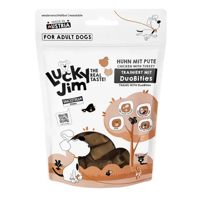Lucky Jim DuoBities - poulet à la dinde (70 g)
