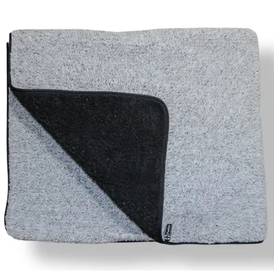 Vetbed® Sherpa Coperta in pile per animali domestici, grigio - L 124 x L 73 cm