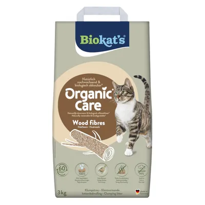 Biokat’s Organic Care, włókna drzewne - 30 l (ok. 11,4 kg)
