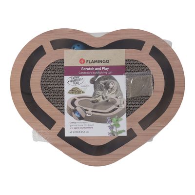 Flamingo Kratzspielzeug Poro Braun L 42,5 x B 33,5 x H 5,5 cm