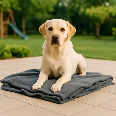 Heim Pătură rezistentă la fierbere pentru animale de companie, antracit - L 140 x l 100 cm