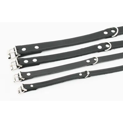 Heim nitat halsband Soft, svart - Storlek 60: 44 - 54 cm halsomkrets, 25 mm bred