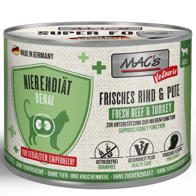 MAC's CAT Vetcare Kidney Diet 6 x 200g - Fresh Chicken