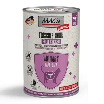 MAC's CAT Vetcare Urinary 6 x 400g - Fresh Beef & Turkey