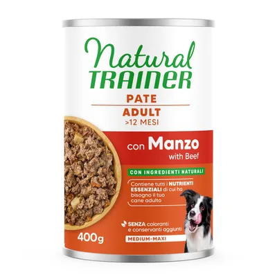 Natural Trainer Pate Medium & Maxi Adult - 6 x 400 г пиле