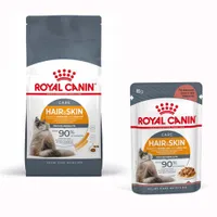 2 kg Royal Canin + 12 x 85 g Royal Canin szószban - Hair & Skin Care + Hair & Skin szószban 