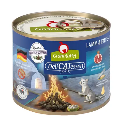 GranataPet DeliCatessen Limited Wintermenü - 6 x 200 g Lamm & Ente