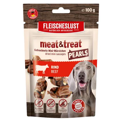 Fleischeslust Meat & Treat Pearls - Manzo (100 g)
