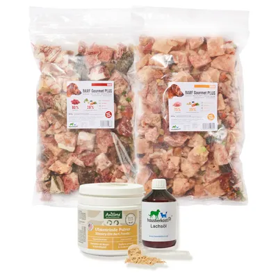 Haustierkost Einsteigerpaket für mittelgroße Hunde - 15 x 800 g Haustierkost Einsteigerpaket für mittelgroße Hunde - 15 x 800 g