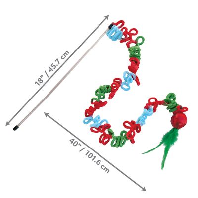 KONG Holiday Cat lekestang Loops