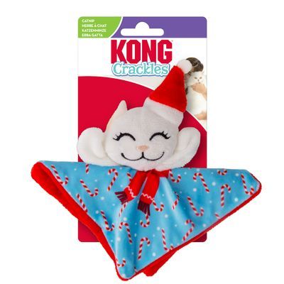 KONG Holiday Crackles Santa Kitty