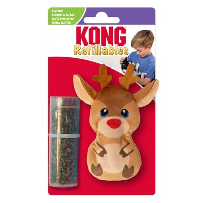 KONG Holiday Refillables Reindeer Cat Toy 1 Toy
