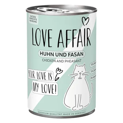 Sparpaket: Hardys LOVE AFFAIR 24 x 400 g - Huhn & Fasan