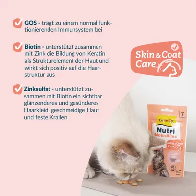GimCat Nutri Biotin Bites mit Lachs - 40 g