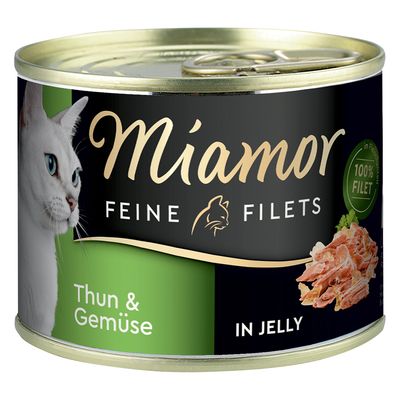 Miamor Fine Fillets 6 x 185g Tuna & Vegetables in Jelly