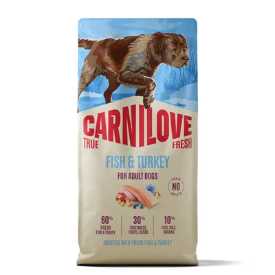 Carnilove True Fresh Adult s rybami a morčacím - výhodné balenie: 2 x 12 kg