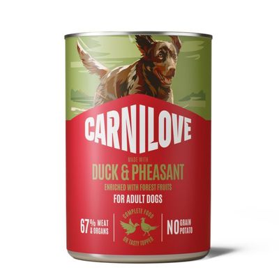 Sparpaket Carnilove Dog in Paté 12 x 400 g Ente & Fasan