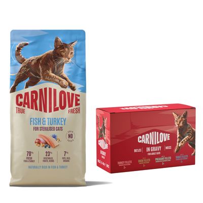 6kg Carnilove True Fresh + 12 x 85g míchané balení v omáčce za skvělou cenu
