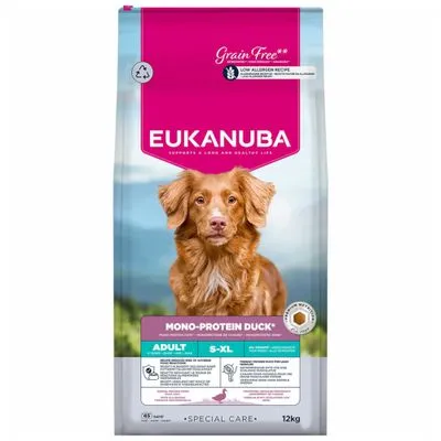 Eukanuba Special Care Mono-Protein Adult met eend - Dubbelpak: 2 x 12 kg