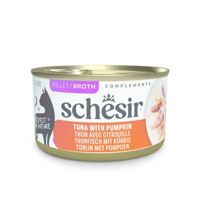 Schesir Complements Variety Pack для взрослых кошек, 6x70 г. Три вида: тунец, тунец с дорадой, тунец с морковью. 100% натуральные филе в бульоне, оригинальный рецепт.