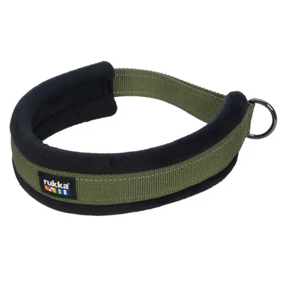 Collare Rukka Bliss X Slip, verde oliva - Tg. L:  circonferenza ca. 40 cm