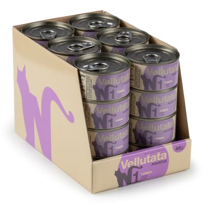 Natural Code Vellutata lattine 24 x 85 g - Tonno e Gamberetti