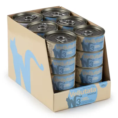 Pack économique : Natural Code Velouté Can 24 x 85 g - thon, poulet