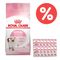 Mix-Probierpaket 400 g Royal Canin Kitten Trockenfutter + 12 x 85 g Pouch Kitten + Kitten in Sauce