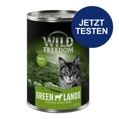 Wild Freedom Green Lands, Chicken with Lamb, 400g. 100% grain-free recipe. Jetzt testen.