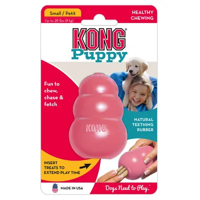KONG Puppy - S, розовый + KONG Ziggies Enhanced размер S (198 г)
