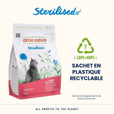 Almo Nature Functional Sterilised Saumon et riz - 2 kg