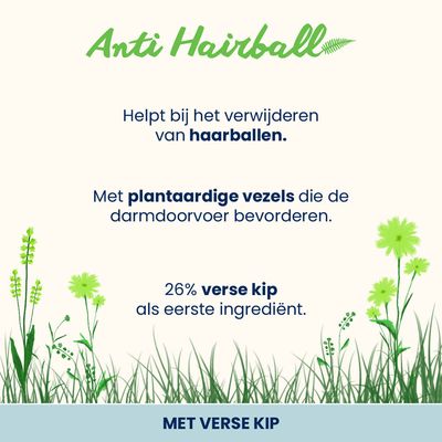 Almo Nature Functioneel Anti Hairball Kip & Rijst Kattenvoer