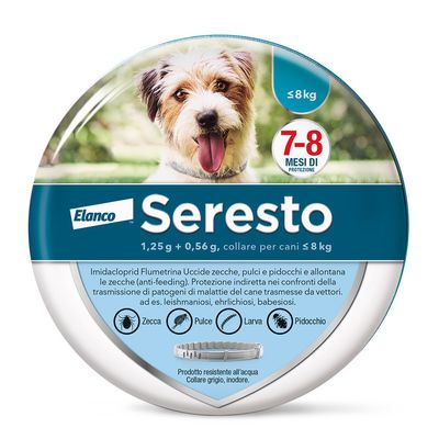 Seresto Collare - lista prodotti per cane 38 cm, cani ≤ 8 kg