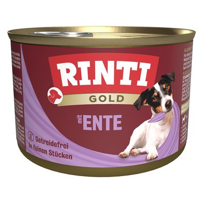 RINTI Gold 12 x 185 g Entenstückchen