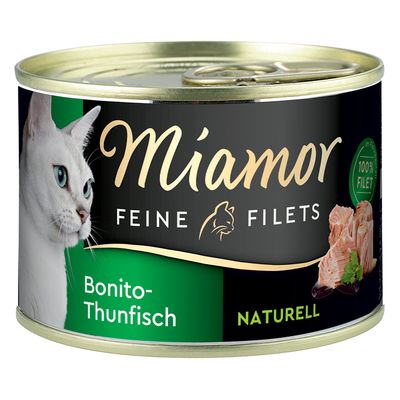 Miamor Fine Fillets Naturelle 6 x 156g Bonito Tuna